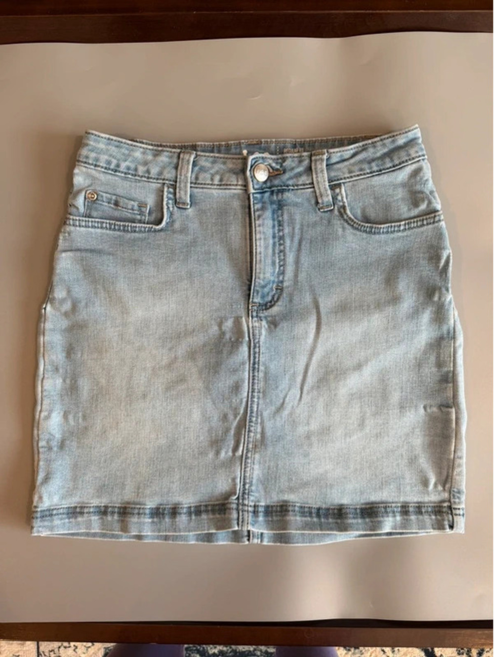 Lee denim skirt with modesty shorts underneath size 6
